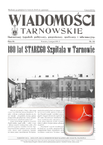 Wiadomoci Tarnowskie: 180 lat STAREGO Szpitala w Tarnowie